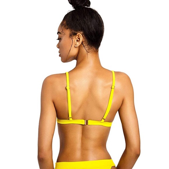 Luxe Ribbed Bikini Set- Yellow (6 sizes) - Picture 8 of 8